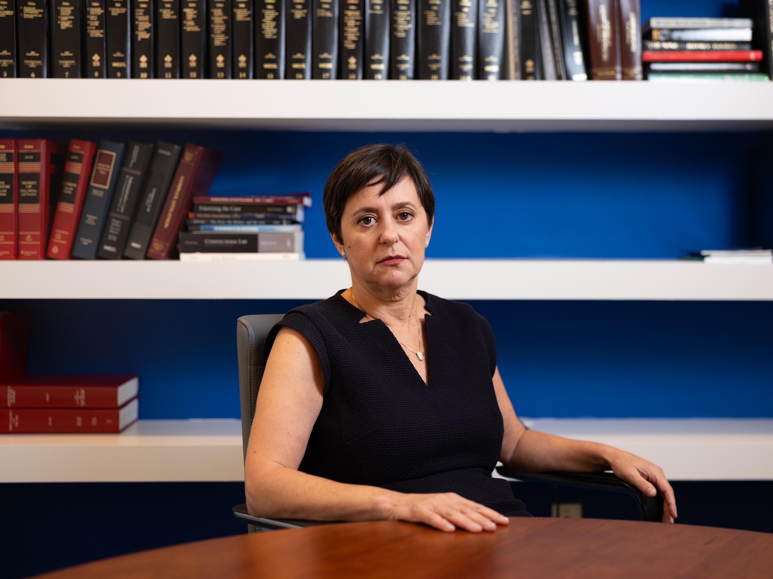 caption: Cathy Harris was a member of the Merit Systems Protection Board, an independent, quasi-judicial agency that works to ensure federal employees are protected against abuses by agency management, until she was fired earlier this year by the Trump administration.