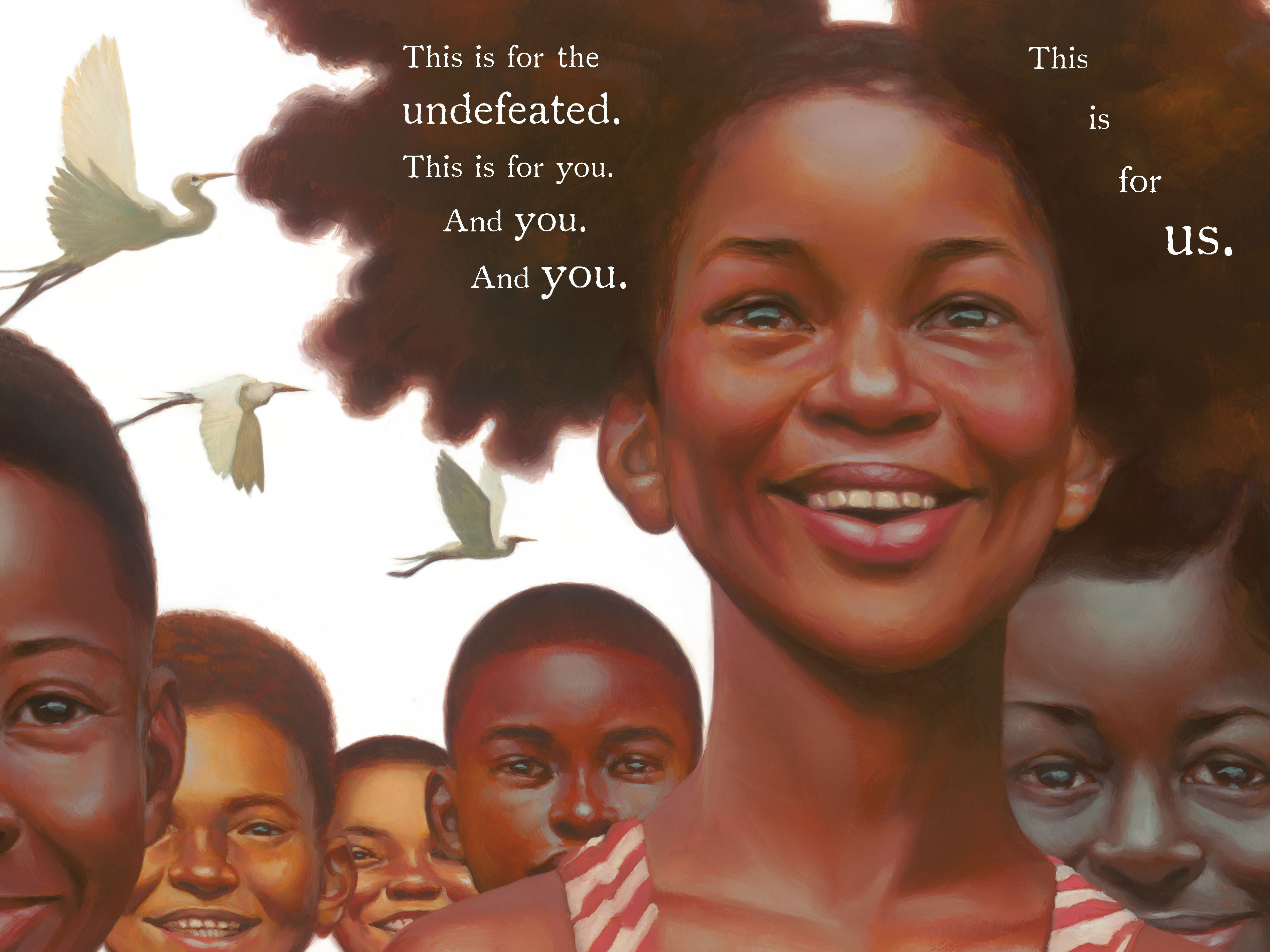 caption: Artist Kadir Nelson illustrates Kwame Alexander's poem <a href="http://theundefeated.com/videos/this-one-is-for-us/">"The Undefeated"</a> in a new picture book.