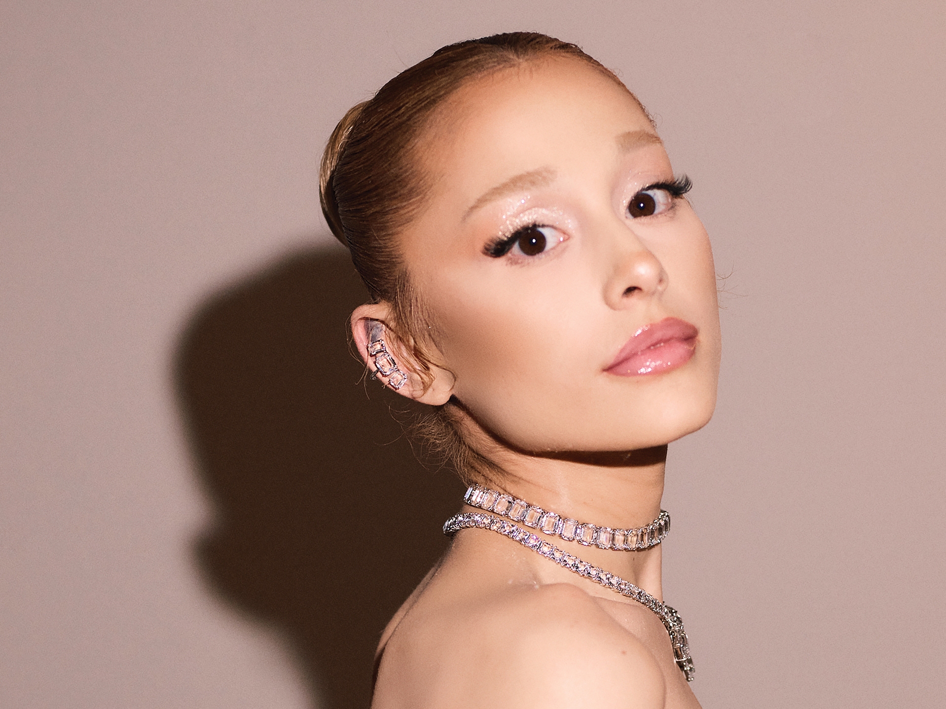 caption: Ariana Grande initially auditioned for both witch roles in <em>Wicked,</em> but "I knew I was Glinda," she says.