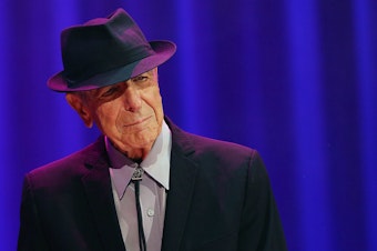 caption: Leonard Cohen, performing at Rod Laver Arena on November 20, 2013 in Melbourne, Australia.