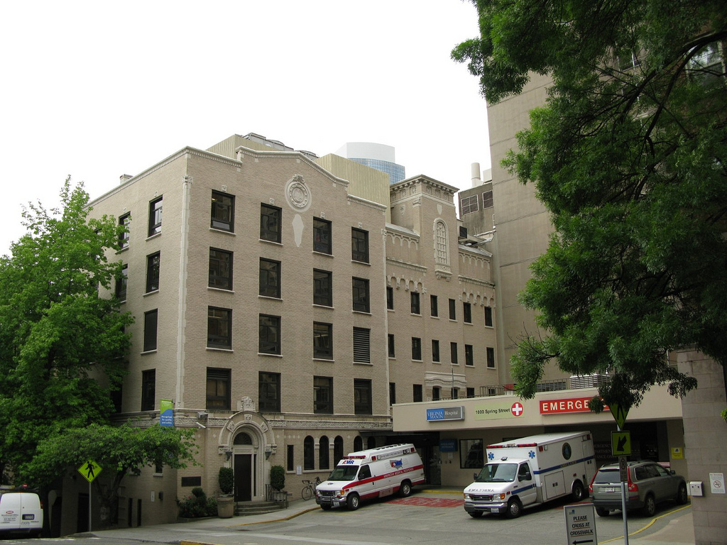 caption: Virginia Mason hospital in Seattle.
