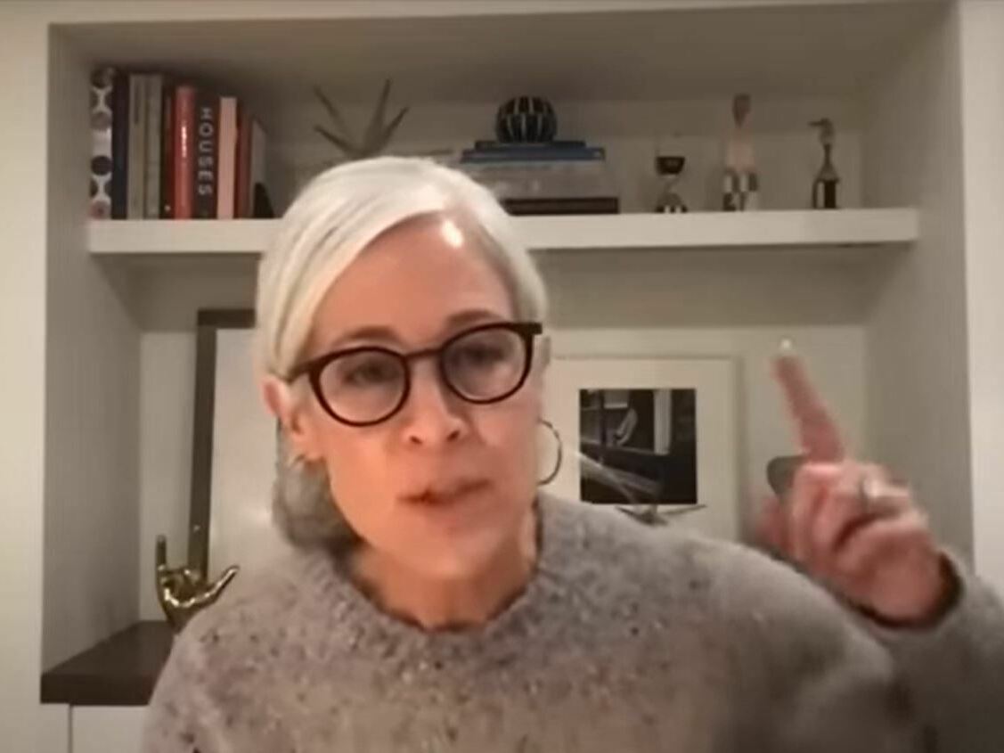 caption: MillerKnoll CEO Andi Owen has come under fire on social media for telling employees to stop asking about the possibility of losing their bonuses.