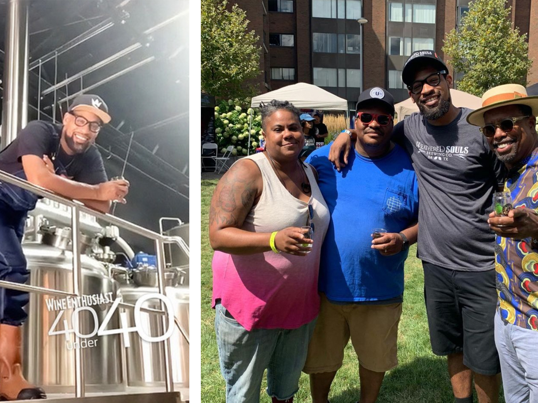 caption: Marcus Baskerville, second from the right, at <a href="https://www.instagram.com/blackbrewculture/?hl=en">Black Brew Culture</a>'s Fresh Fest, August 11, 2019.