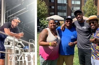 caption: Marcus Baskerville, second from the right, at <a href="https://www.instagram.com/blackbrewculture/?hl=en">Black Brew Culture</a>'s Fresh Fest, August 11, 2019.
