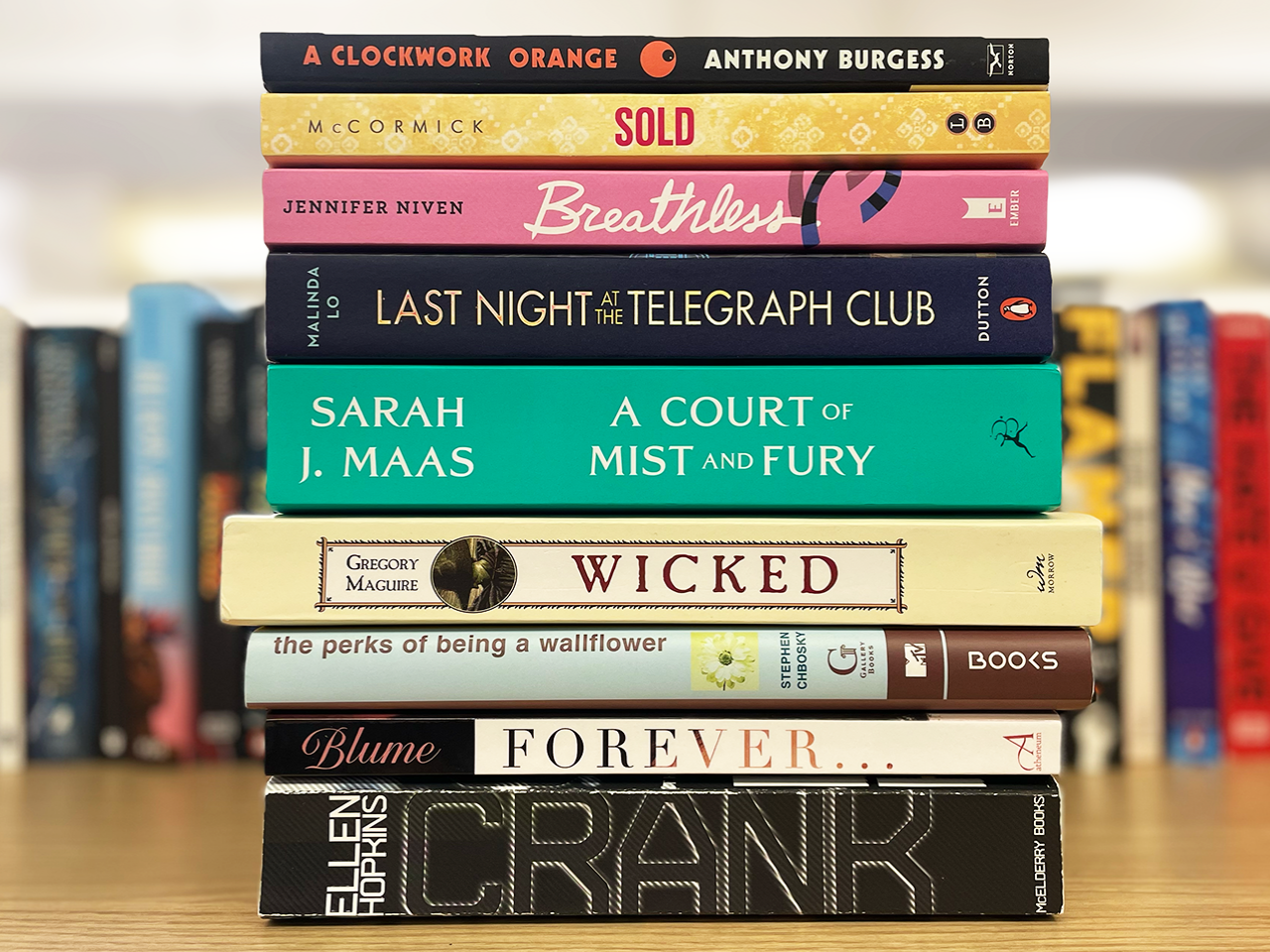 caption: These books top PEN America's list of the books most often challenged and banned from school classrooms in the U.S. during the 2024-2025 school year.