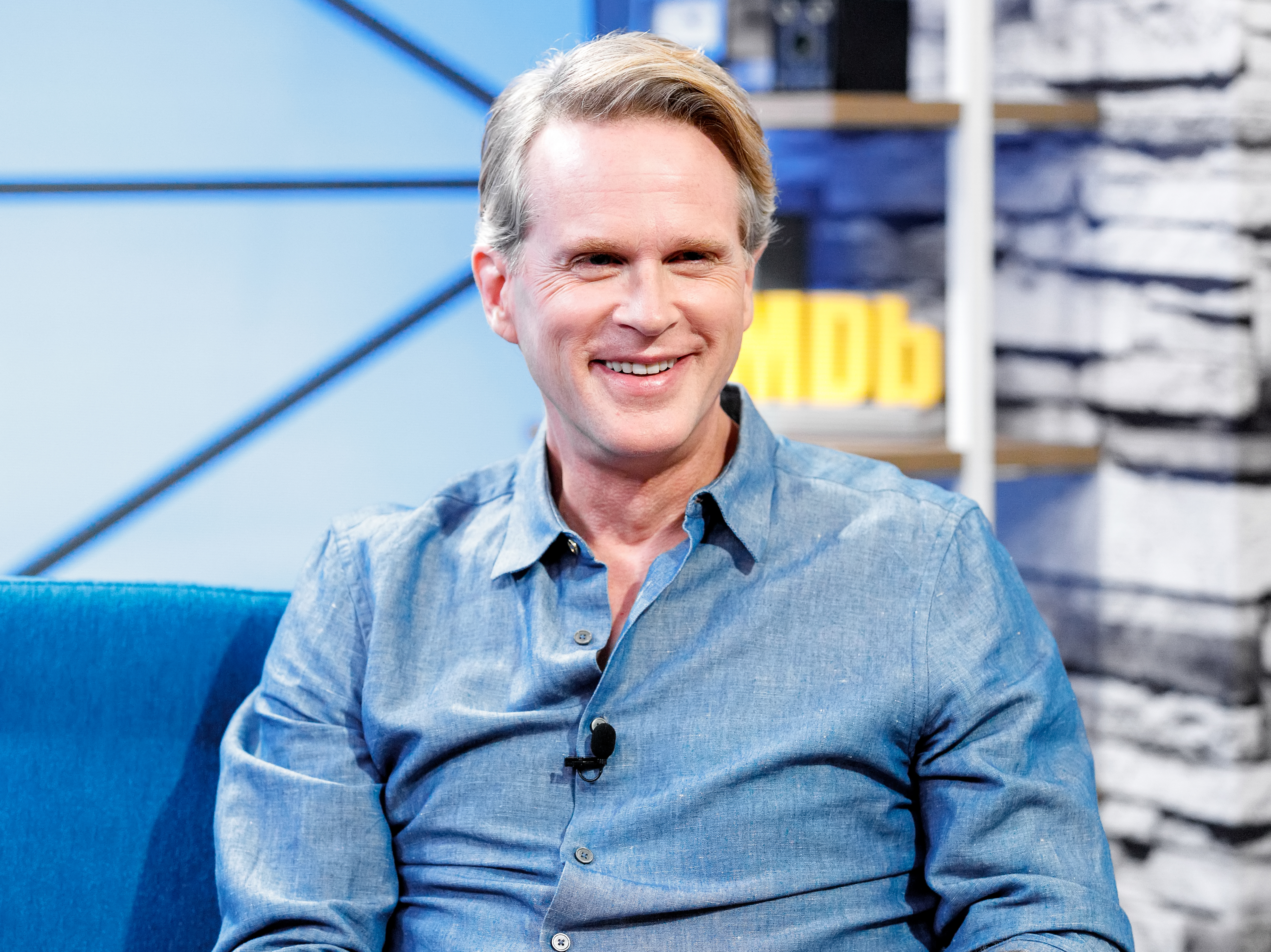caption: Cary Elwes, shown here in 2019, says he is recovering from a snake bite.