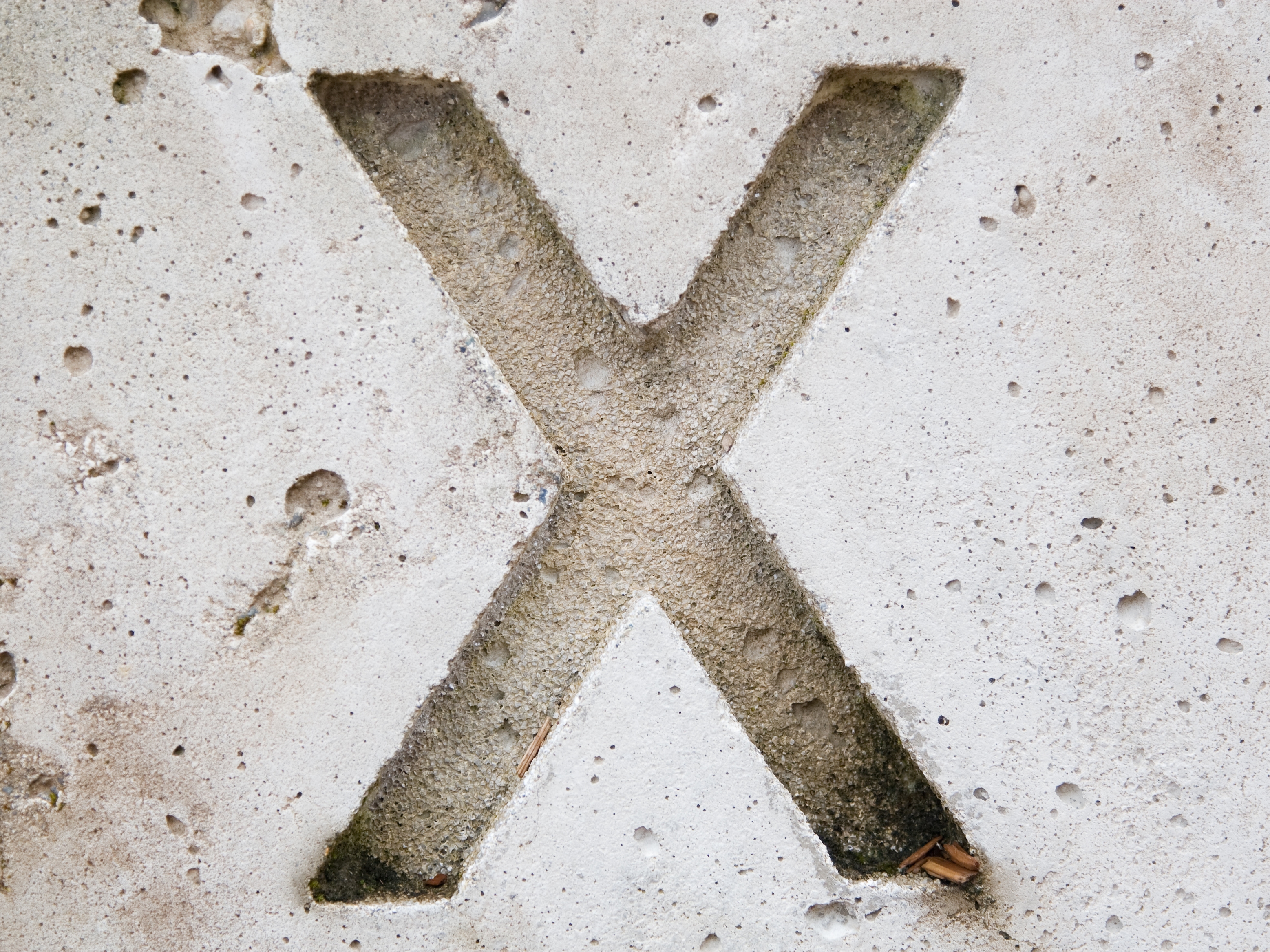 caption: X marks many spots.