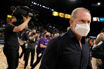 caption: Phoenix Suns owner Robert Sarver is facing increasing pressure to leave the NBA franchise following a league investigation that found many instances of inappropriate workplace behavior.