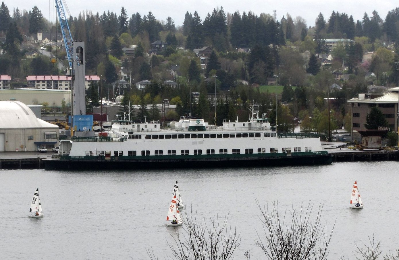 caption: The former state ferry Evergreen State can be yours if you win an eBay auction.