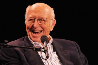caption: Bill Gates Sr. attends "Bill Gates: A Conversation with My Father" in New York City in June 2010.