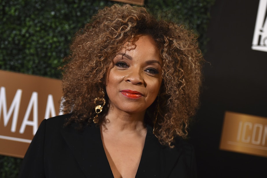 caption: Ruth E. Carter arrives at the 6th Annual ICON MANN Pre-Oscar Dinner on Feb. 27, 2018 in Beverly Hills, Calif. (Photo by Jordan Strauss/Invision/AP)