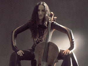 caption: Cellist Maya Beiser has reimagined Terry Riley's pioneering work <em>In C</em>, which helped launch the style of music called minimalism.
