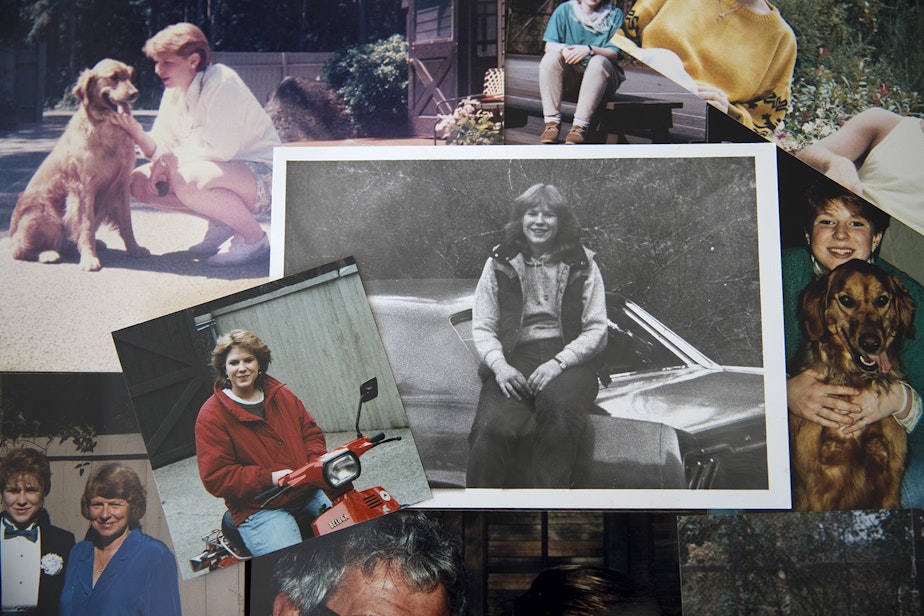 caption: Family photographs of Tanya van Cuylenborg are arranged in a collage. Photos courtesy of John van Cuylenborg.