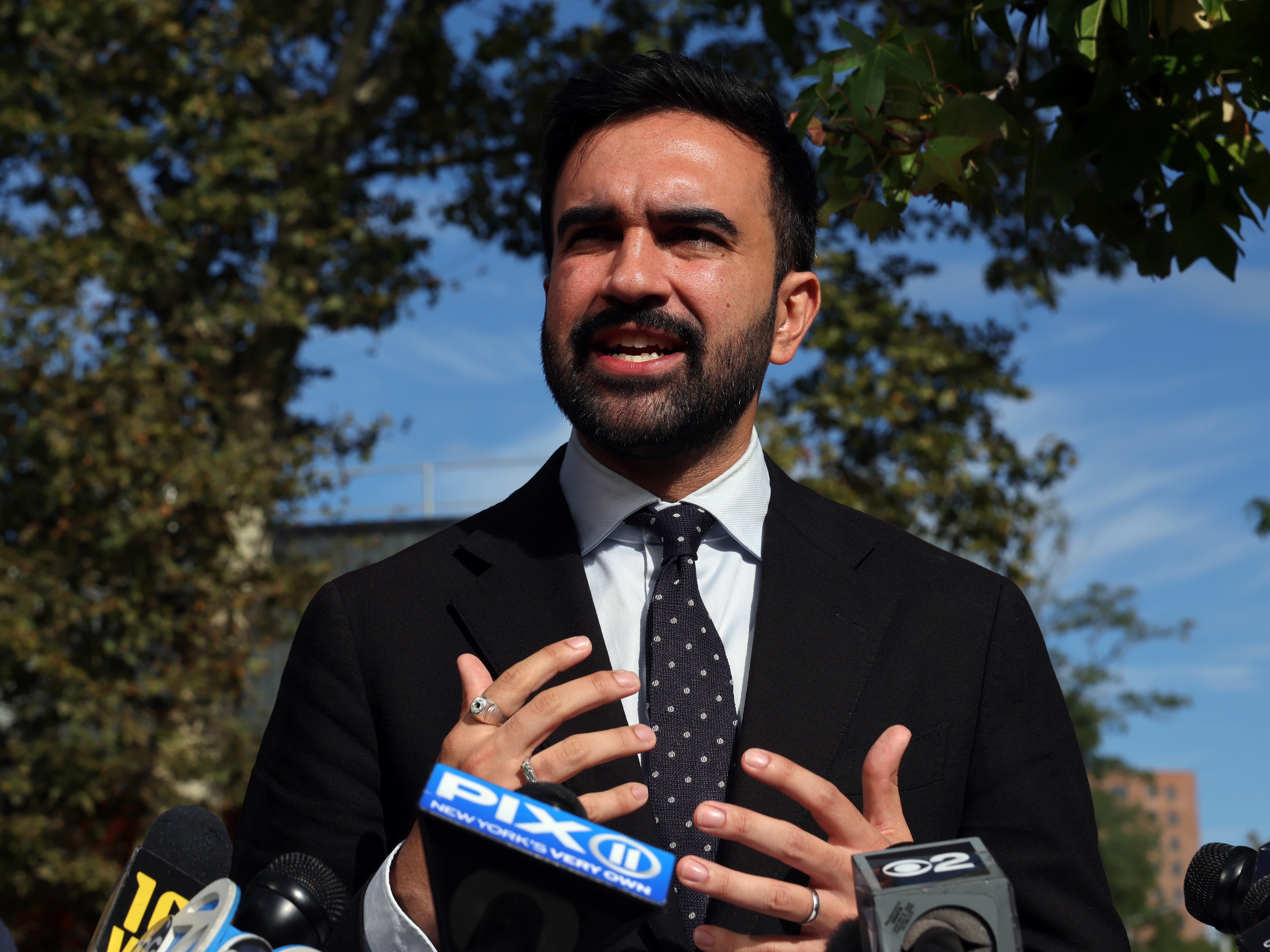 caption: New York mayoral candidate Zohran Mamdani attends a news conference in the Bronx where he was endorsed by Assembly Speaker Carl Heastie on September 17, 2025 in New York City. The endorsement from a significant Bronx politician comes after New York Governor Kathy Hochul wrote an opinion piece in the New York Times declaring her support for Mamdani.
