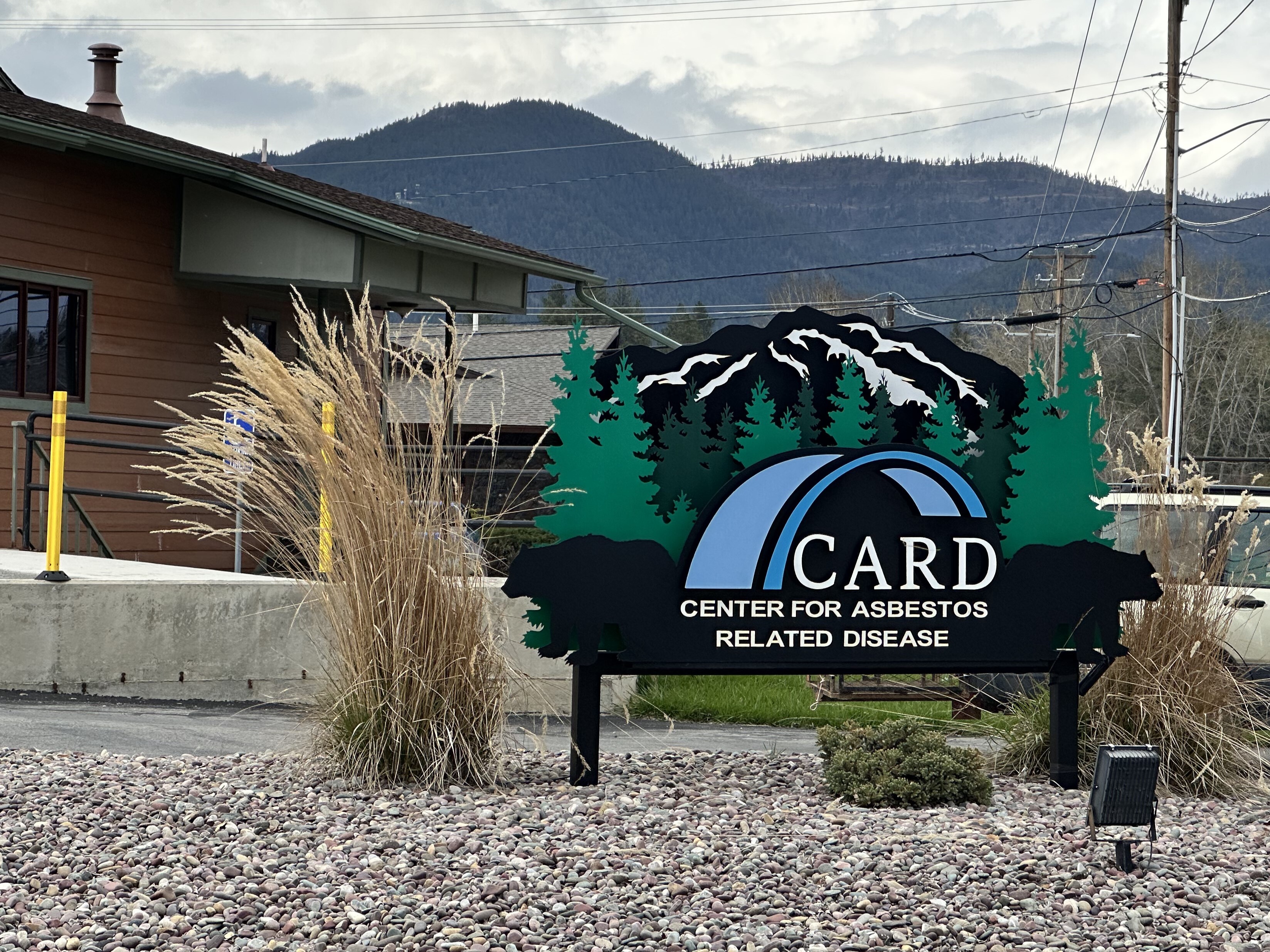 caption: The Center for Asbestos Related Disease, or CARD Clinic, in Libby, Montana, provides free lung screenings for breathing issues and cancers tied to asbestos exposure. CARD's doors were shuttered by a lawsuit brought by BNSF Railway on behalf of the federal government. <br>