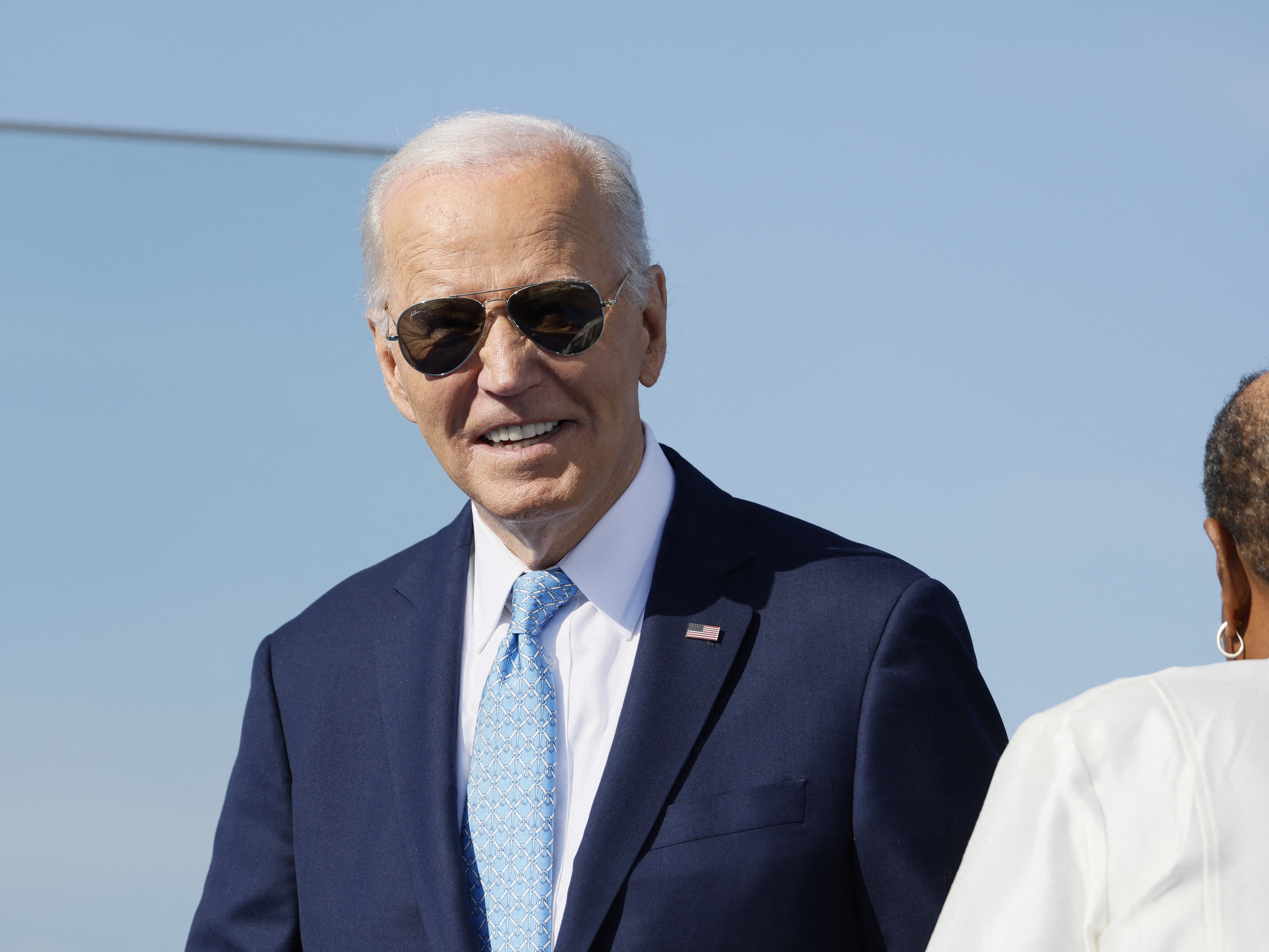 caption: President Biden's use of the word "garbage" has prompted a political controversy in the waning days of the presidential campaign.