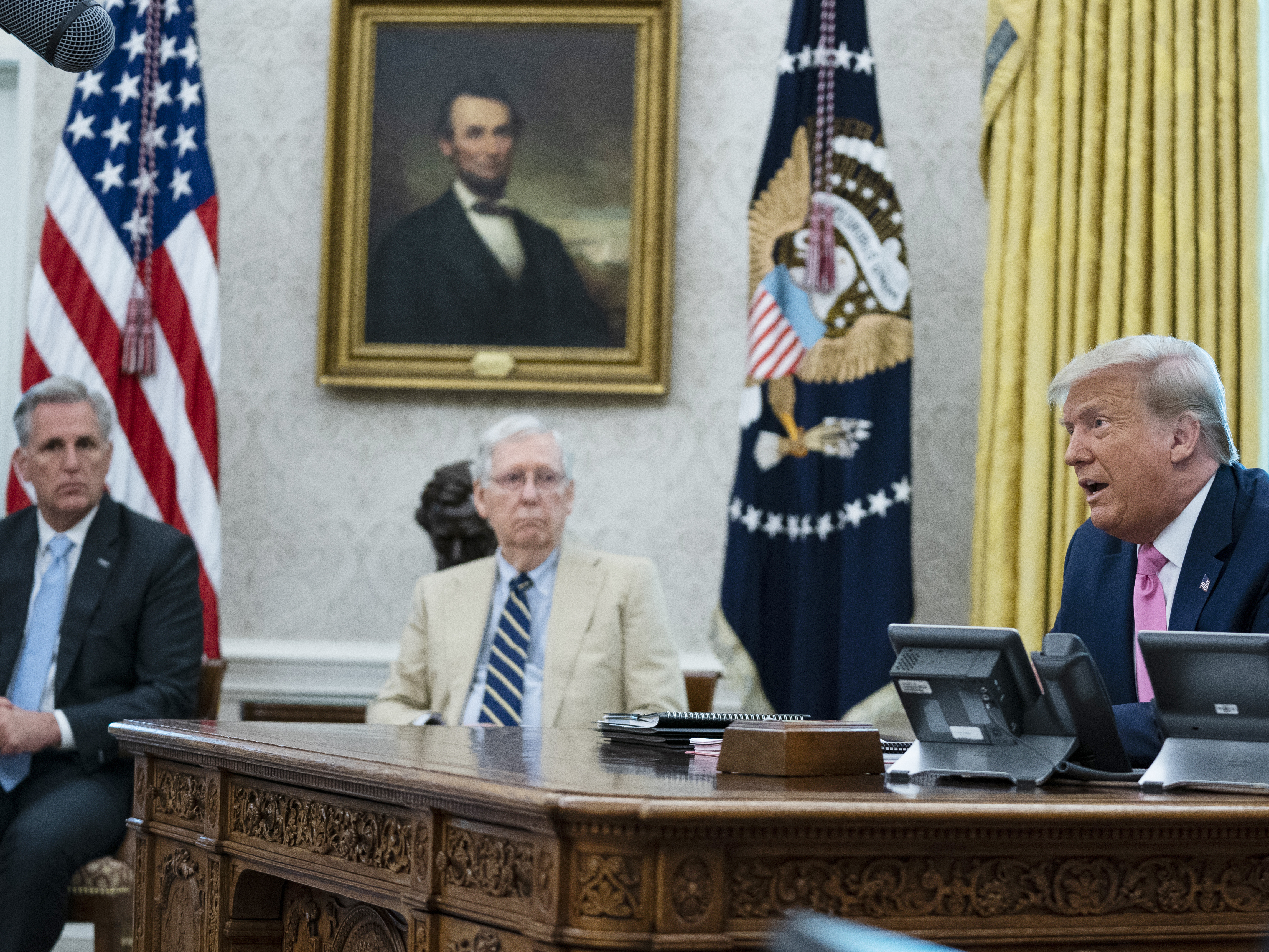 caption: President Trump and GOP congressional leaders are calling for a $1 trillion coronavirus relief bill targeted at "kids and jobs."