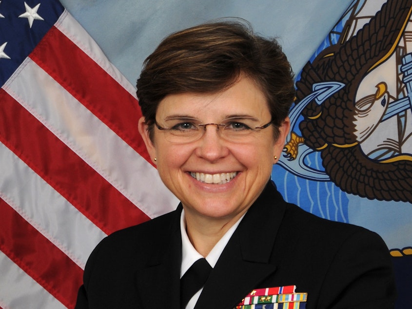 caption: Retired Navy Rear Adm. Margaret Kibben has been appointed chaplain for the U.S. House of Representatives. Kibben is the first female chaplain in either house of Congress.