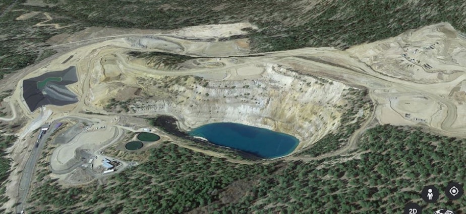 caption: Midnite Mine, as seen from Google Earth. 