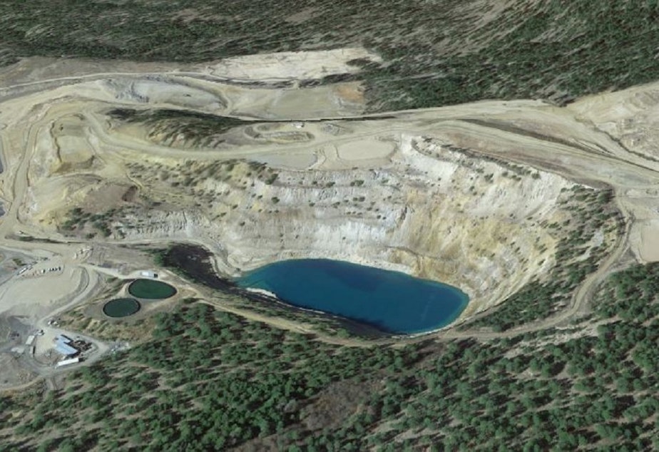 caption: Midnite Mine, as seen from Google Earth. 