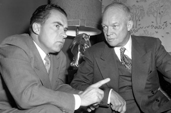caption: Dwight Eisenhower's medical problems during his presidency led to an agreement with his vice president, Richard Nixon, to transfer executive power in the event of presidential incapacity.
