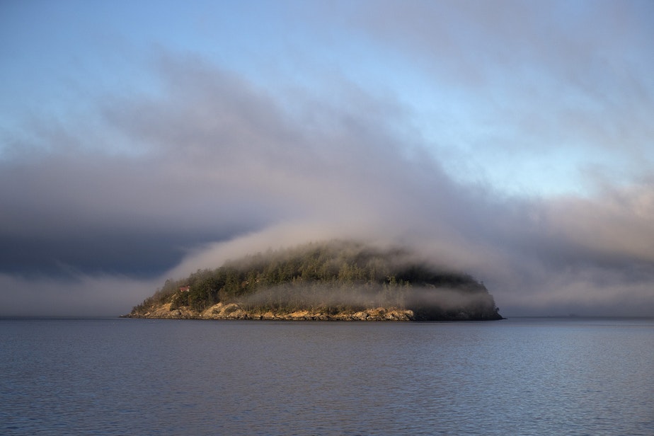 caption: James Island, a state park and one of the smaller San Juan Islands in Puget Sound, in 2017.