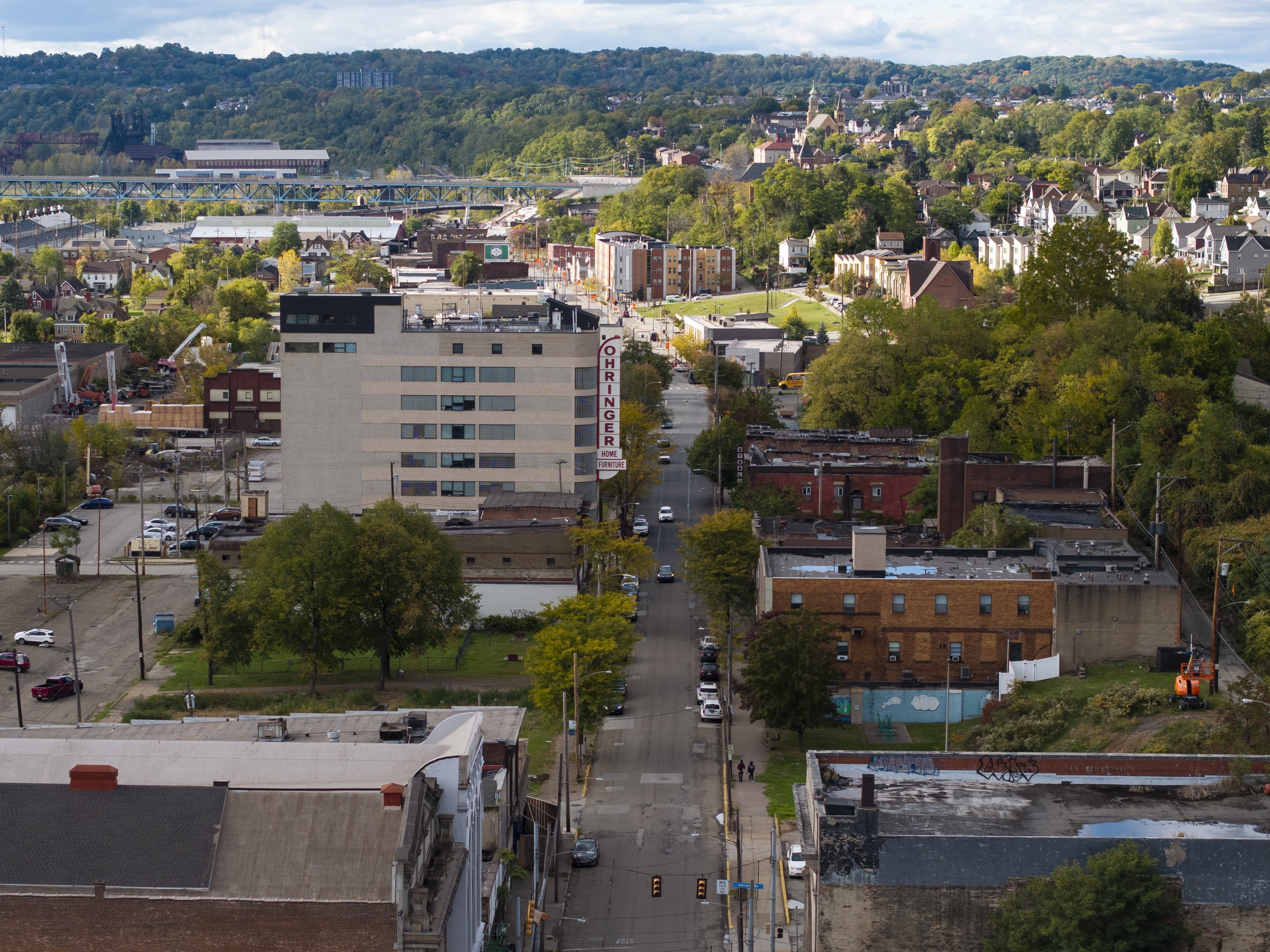 caption: Braddock, Pa., on Oct. 16, 2024.