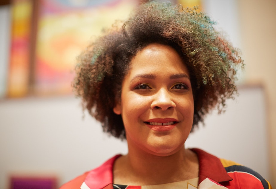 Ijeoma Oluo at the 45th Annual Community Celebration of Martin Luther King Jr. at Mt. Zion Baptist Church