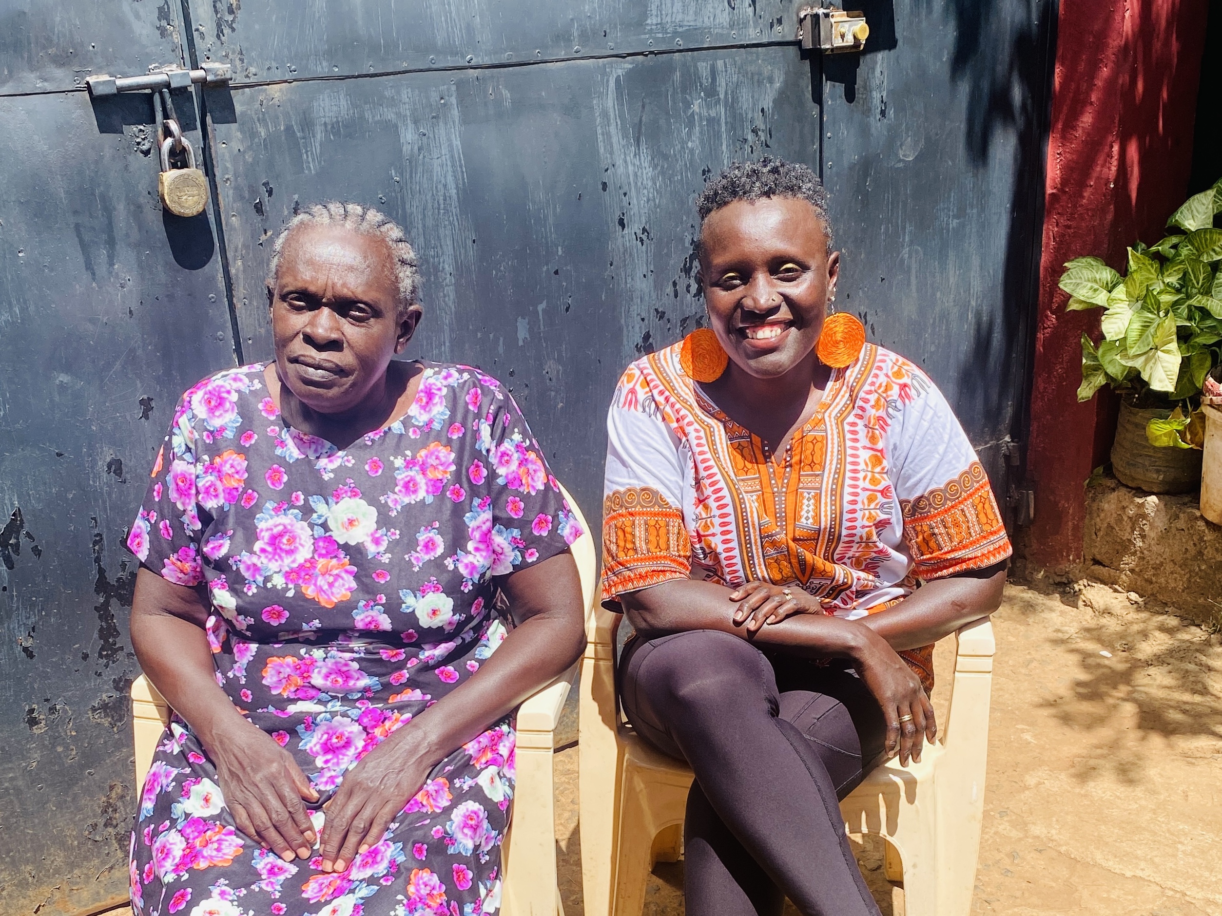 caption: Mother knows best: Bertha Ngumbi with her daughter, Esther, who says, "My dear mother is one of the most hardworking women I can think of." But when she was growing up and her mother told her she should work hard — that wasn't what a playful kid wanted to hear.