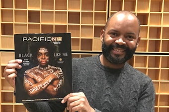 caption: Seattle Times writer Tyrone Beason has an essay about race in the Pacific Northwest Magazine.