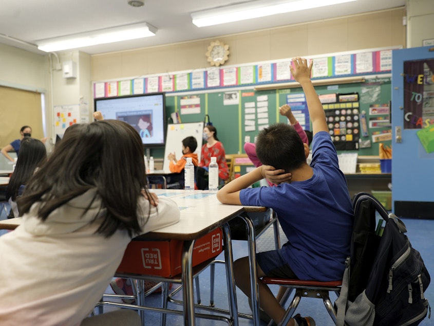 caption: Many teachers thought 2021 was going to be a better school year than 2020, but a lot have found it to be harder as students are struggling to catch up after a year of remote and hybrid learning.