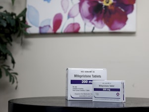 caption: On Wednesday, a federal appeals court heard arguments over access to mifepristone, a drug commonly used in a two-pill regimen to provide abortion and miscarriage care.