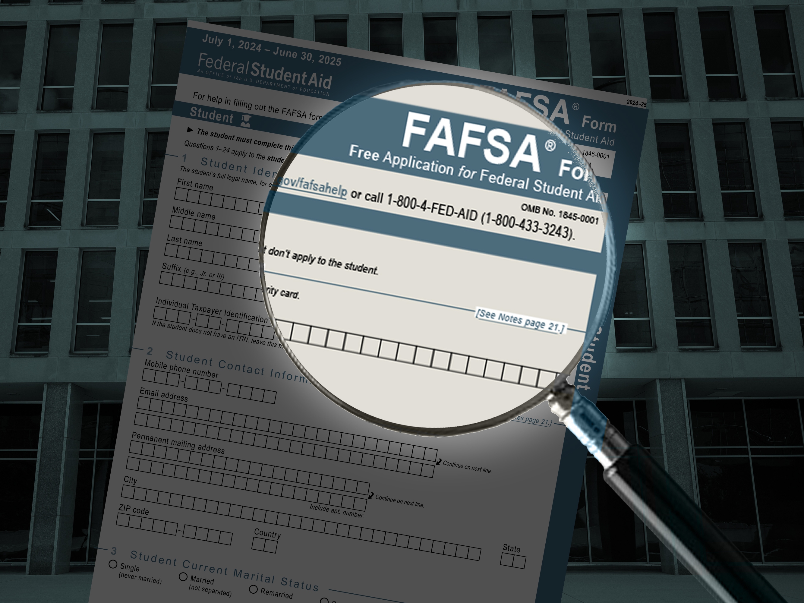 caption:  New investigations by the U.S. Government Accountability Office offer the fullest picture yet of why the revamped FAFSA had such a troubled launch. 
