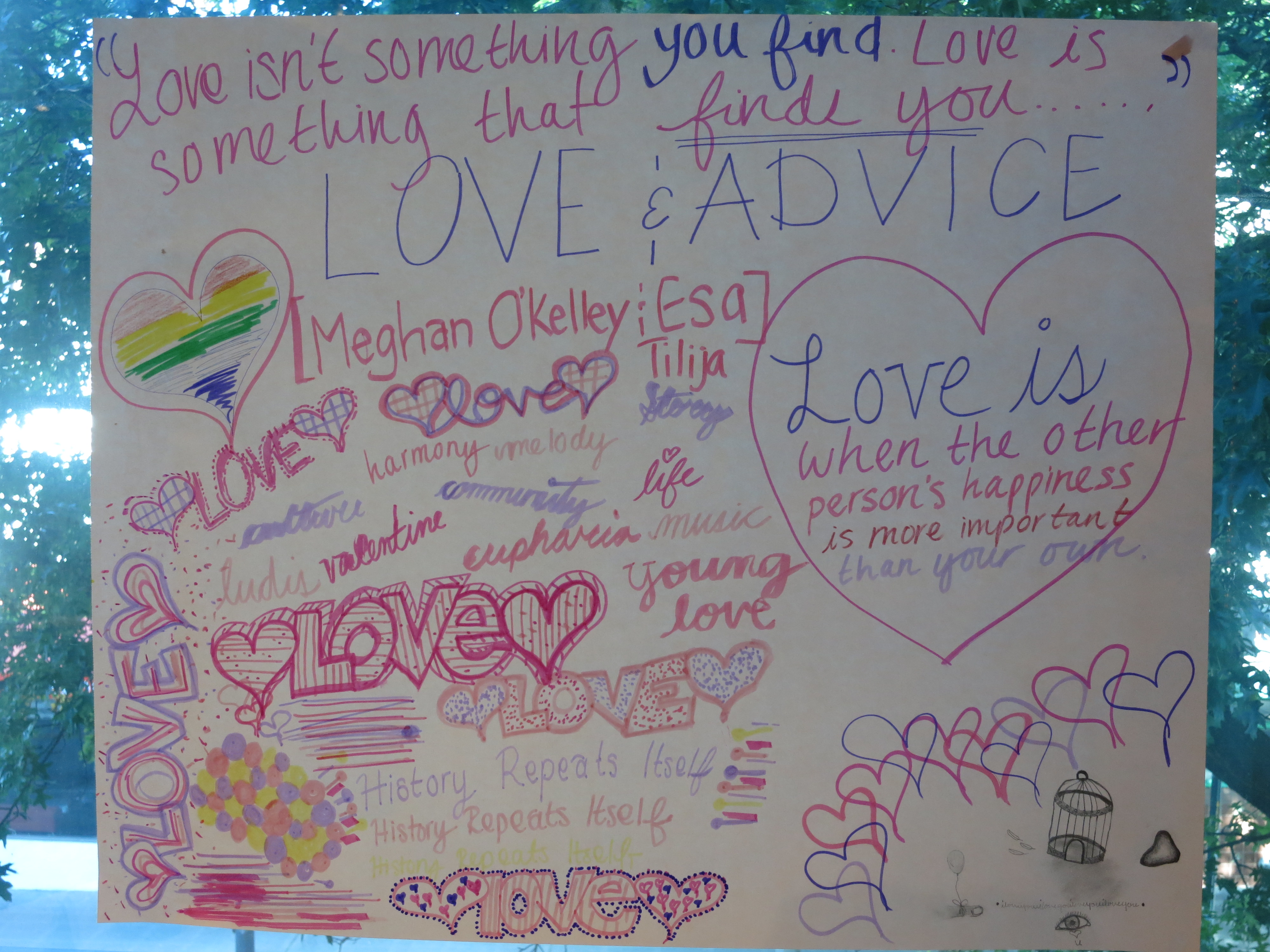 caption: Brainstorming Love and Advice, RadioActive Style