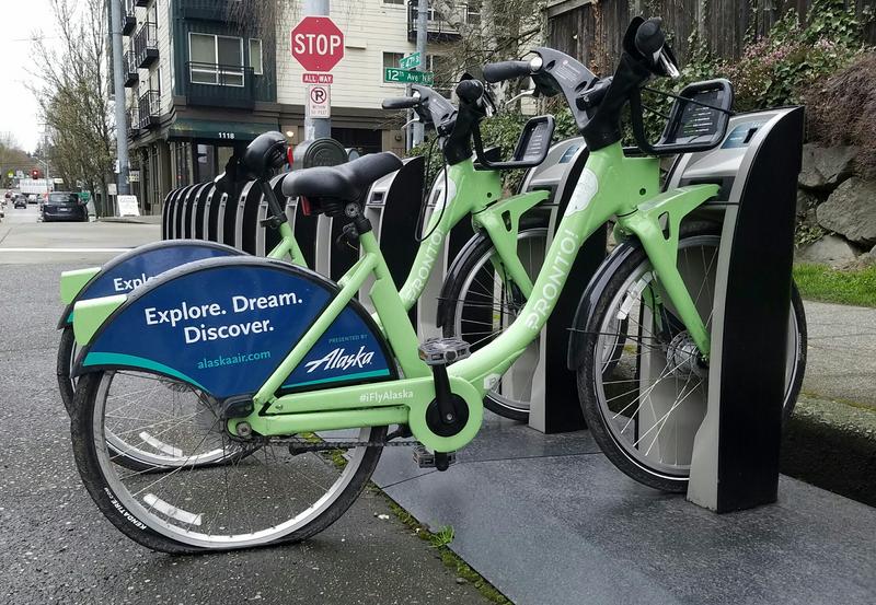 caption: At its peak, the Pronto system had 54 stations throughout Seattle.
