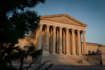 caption: The Supreme Court as seen on April 21.