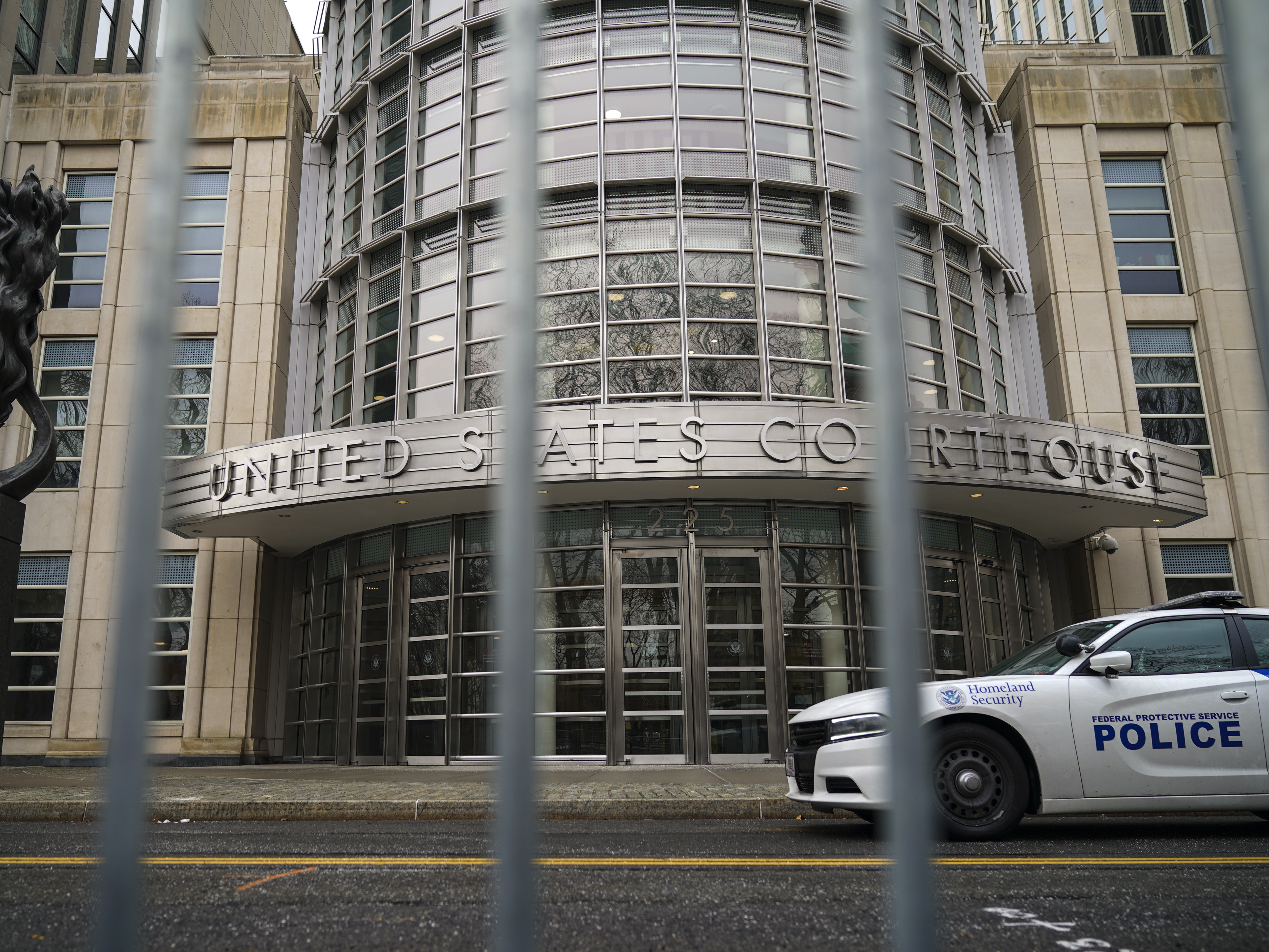 caption: The U.S. District Court for the Eastern District of New York stands in the Brooklyn borough of New York City in 2019.