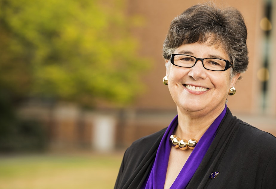 caption: University of Washington President Ana Mari Cauce