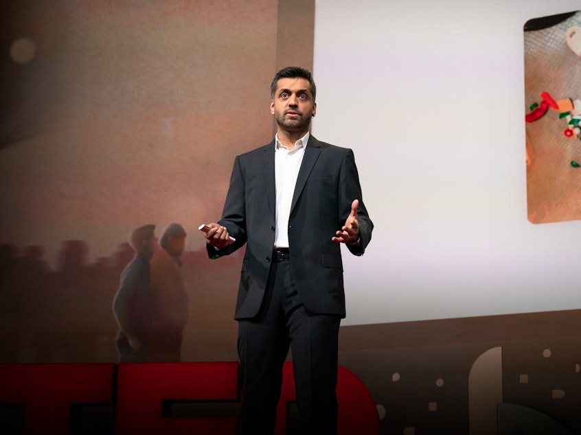 Wajahat Ali speaks at TED2019: Bigger Than Us. April 15 - 19, 2019, Vancouver, BC, Canada. Photo: Bret Hartman / TED