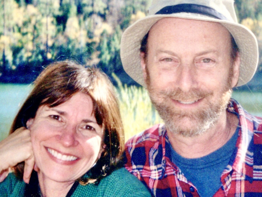 caption: Ellen Butterfield and her husband Chas Eisner.