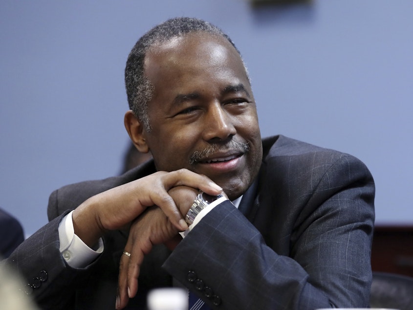 caption: "Facebook is discriminating against people based upon who they are and where they live," Housing and Urban Development Secretary Ben Carson said in a statement.