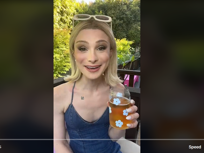 caption: In a video posted to TikTok and Instagram, trans influencer Dylan Mulvaney described the months of fear and bullying she has encountered amid backlash to her sponsorship from Bud Light.