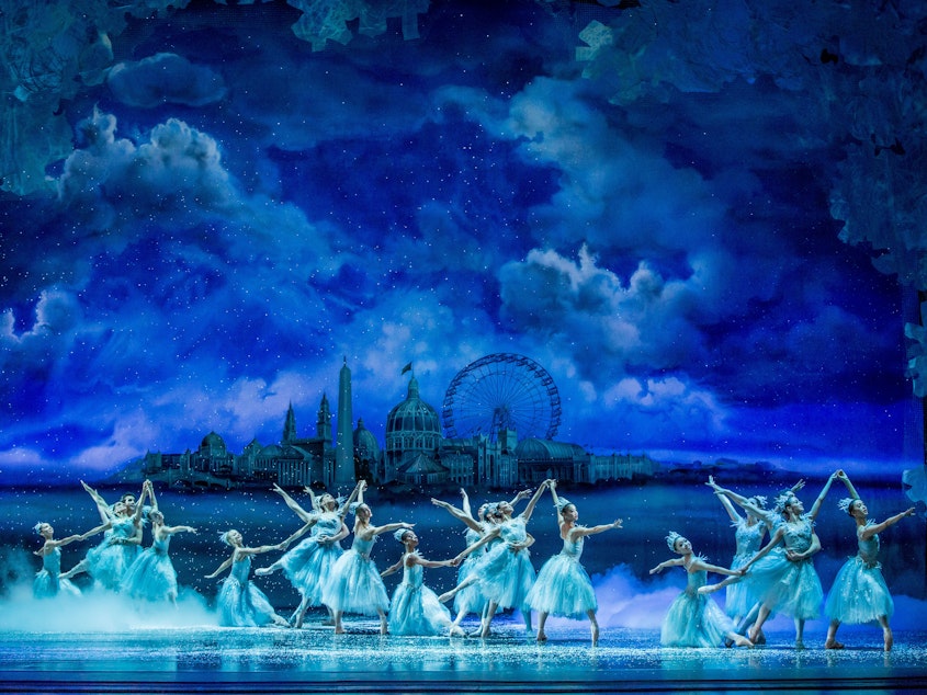 caption: "The Nutcracker" as performed by the Joffrey Ballet in Chicago.