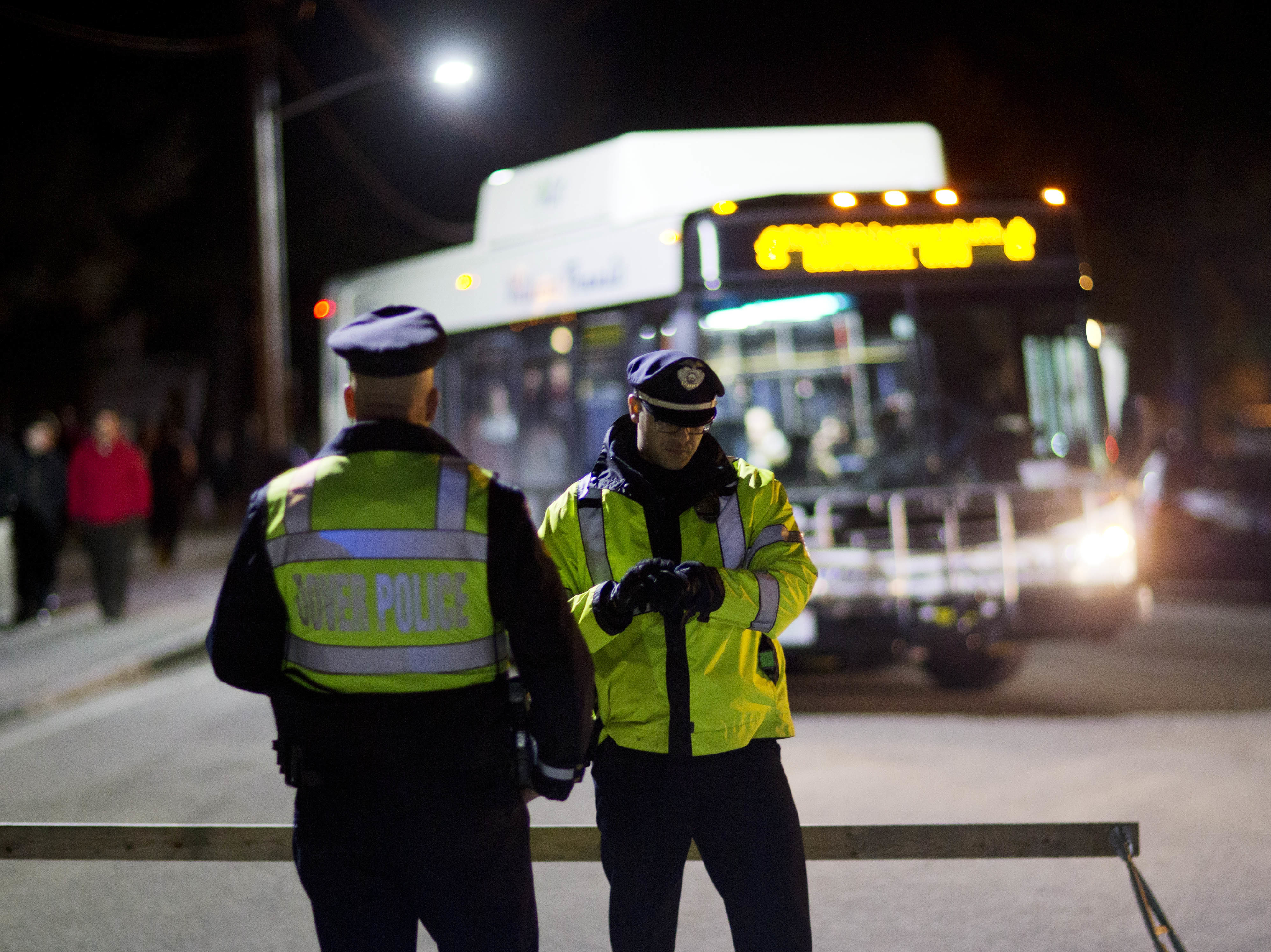 caption: University of New Hampshire police recently participated in a training on hate crimes. The police chief enlisted the help of a traveling workshop organized by two advocacy groups.