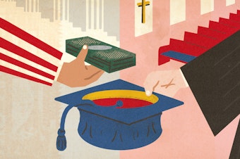 Private and religious colleges take money from the fed.