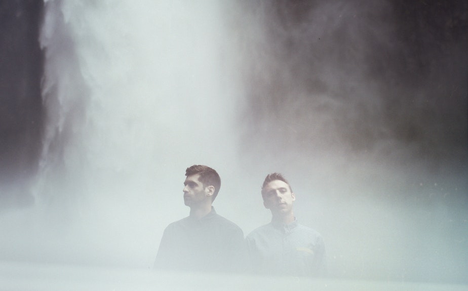 caption: ODESZA is made up of Harrison Mills and Clayton Knight, who met at Western Washington University.