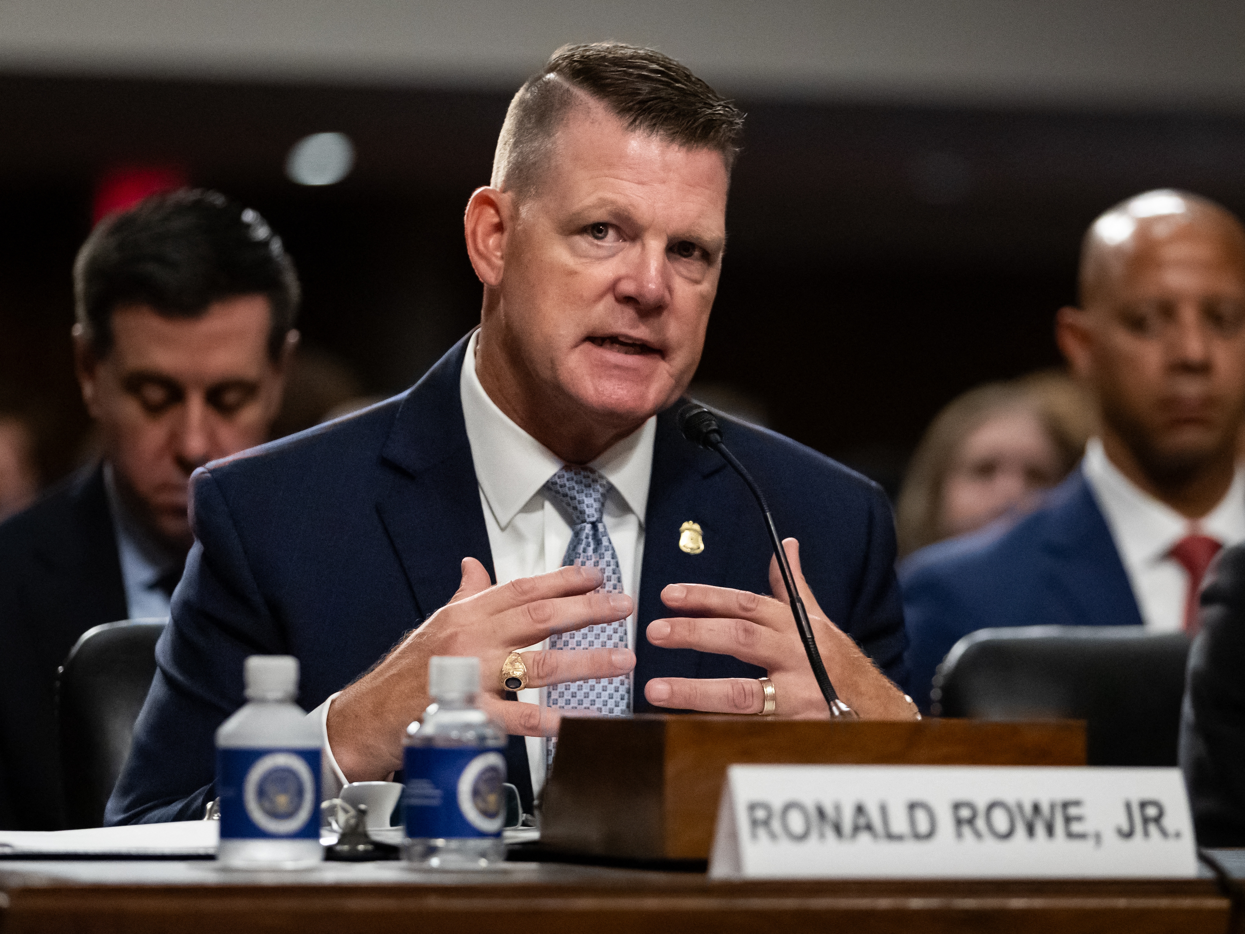 caption: Ronald Rowe, Secret Service acting director, testifies Tuesday about the attempted assassination of former President Donald Trump.