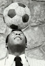 caption: Pelé, seen here in Canada on May 10, 1978, had an infectious smile and always loved to joke around.
