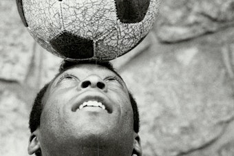 caption: Pelé, seen here in Canada on May 10, 1978, had an infectious smile and always loved to joke around.