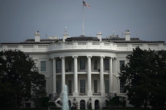 The White House on August 27, 2018, in Washington, D.C.